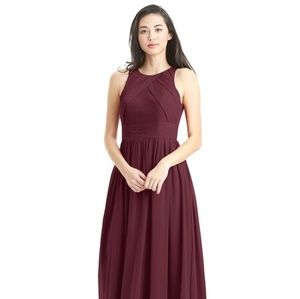 Azazie Cabernet Harper Dress